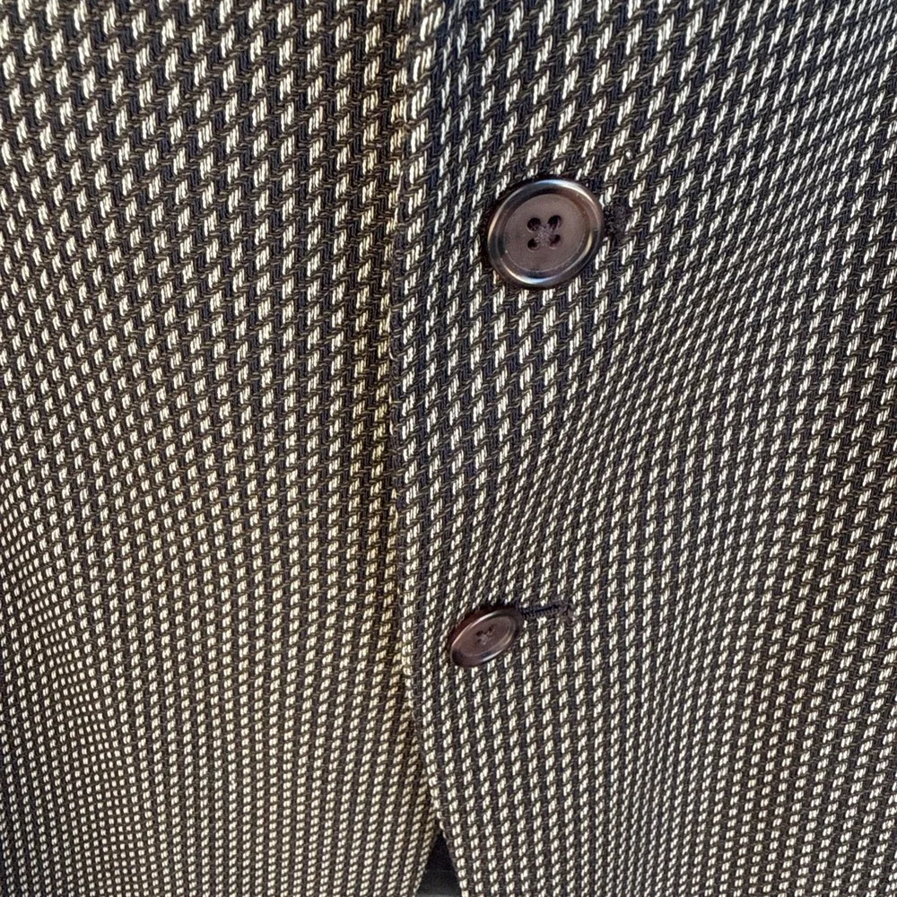 Pierre Cardin Vintage Brown Blazer Mens Made‎ In USA Pit-pit 30